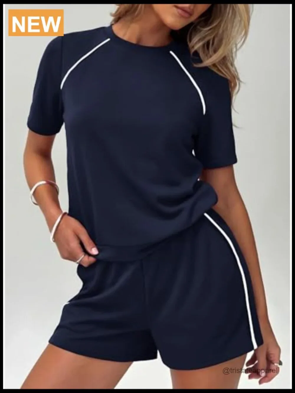 Women's 2 Piece Short Set Lounge Travel Outfits Summer Matching Athleisure